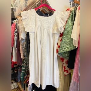 Mi Golondrina Soledad Dress White